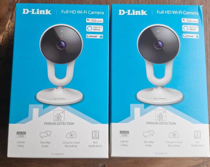 Set van 2 WiFi Camera's (D-Link DCS-8300LHV2), Audio, Tv en Foto, Videobewaking, Ophalen of Verzenden