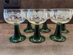 Zes gedecoreerde wijnglazen - Nieuw, Enlèvement, Neuf
