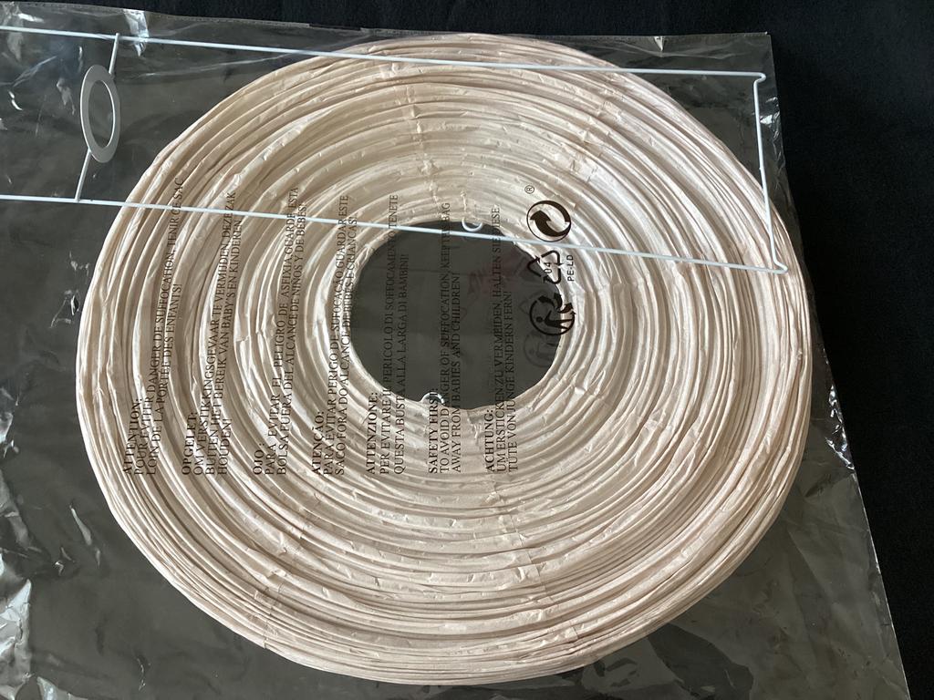 Papieren Lampenkap 54 cm, Huis en Inrichting, Lampen | Hanglampen, Gebruikt, 50 tot 75 cm, Overige materialen, Ophalen
