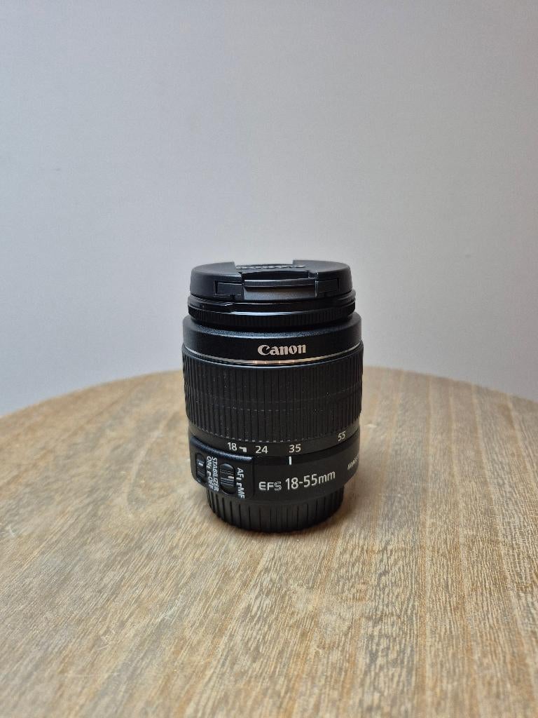 Te koop: Canon EF-S 18–55mm f/3.5–5.6 kitlens, Audio, Tv en Foto, Foto | Lenzen en Objectieven, Ophalen of Verzenden, Zo goed als nieuw