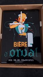 Plaque émaillée Horloge Orval., Collections, Enlèvement ou Envoi