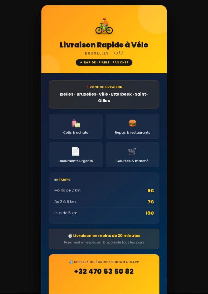 Disponible pour tout vos livraisons uniquement sur Bruxelles, Offres d'emploi, Emplois | Horeca & Traiteurs