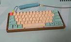 Custom houten mechanisch toetsenbord met custom coiled kabel, Informatique & Logiciels, Ordinateurs Vintage, Enlèvement