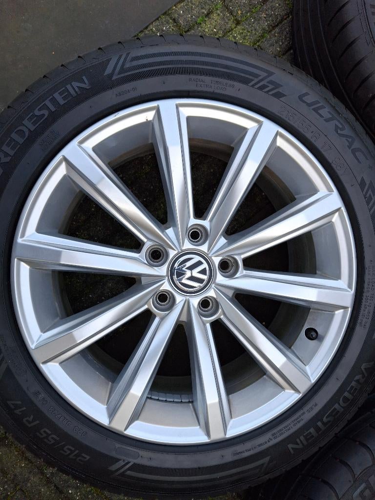 17inch passat T roc superb  velgen londen 5x112, Pneus et Jantes, 215 mm, Véhicule de tourisme, Pneus été