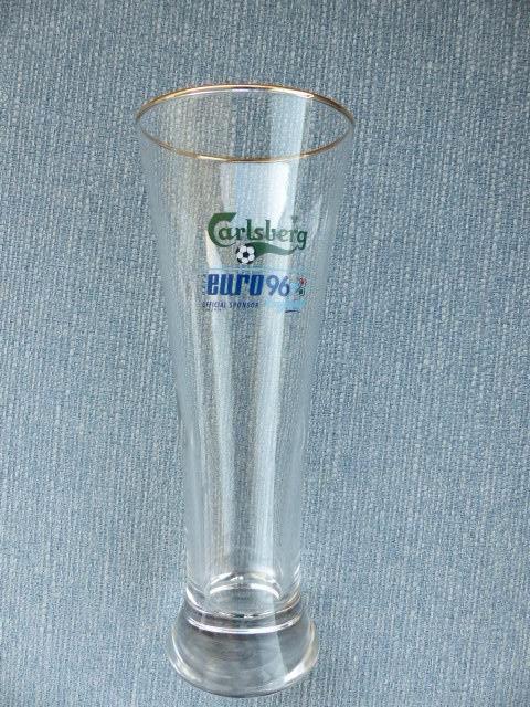 Euro 96 Carlsberg glazen, Verzamelen, Biermerken, Zo goed als nieuw, Glas of Glazen, Overige merken, Ophalen