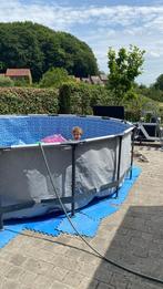 Zwembad +pomp+ ladder +zwembadtegels, Ophalen, Zo goed als nieuw, Rond, Opzetzwembad