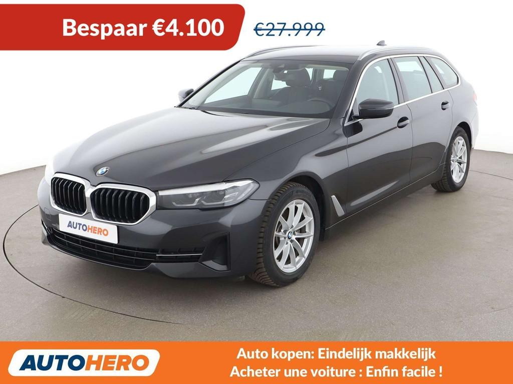 BMW 5 Serie 520 520i Mild-Hybrid (bj 2022, automaat), Auto's, BMW, Te koop, 5 Reeks, 360° camera, ABS, Airbags, Airconditioning