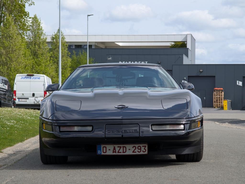 1991 Chevrolet Corvette C4 - zwart - 5.7L V8, Auto's, Chevrolet, Automaat, Achterwielaandrijving, Lederen bekleding, Zwart