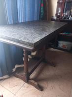 Table basse ancienne avec plateau en marbre., Enlèvement ou Envoi