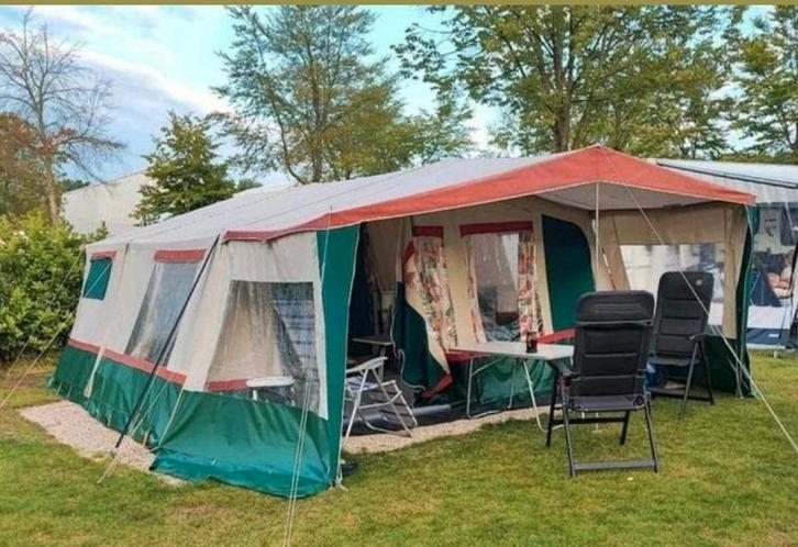 Mooie ruime Alpenkreuzer met voortent,luifel, kofferdeksel!, Caravans en Kamperen, Vouwwagens, Alpenkreuzer, tot en met 6, Ophalen