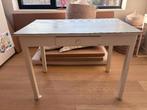 Vintage houten keukentafel / bureau, Huis en Inrichting, Ophalen, Gebruikt, 100 tot 150 cm, Vintage