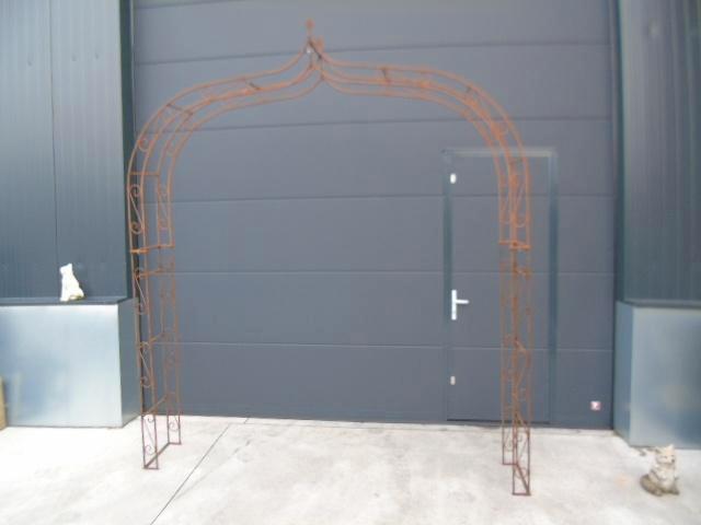 smeedijzeren boog volledige dubbele stang 2m45, Tuin en Terras, Tuinmeubel-accessoires, Nieuw, Ophalen