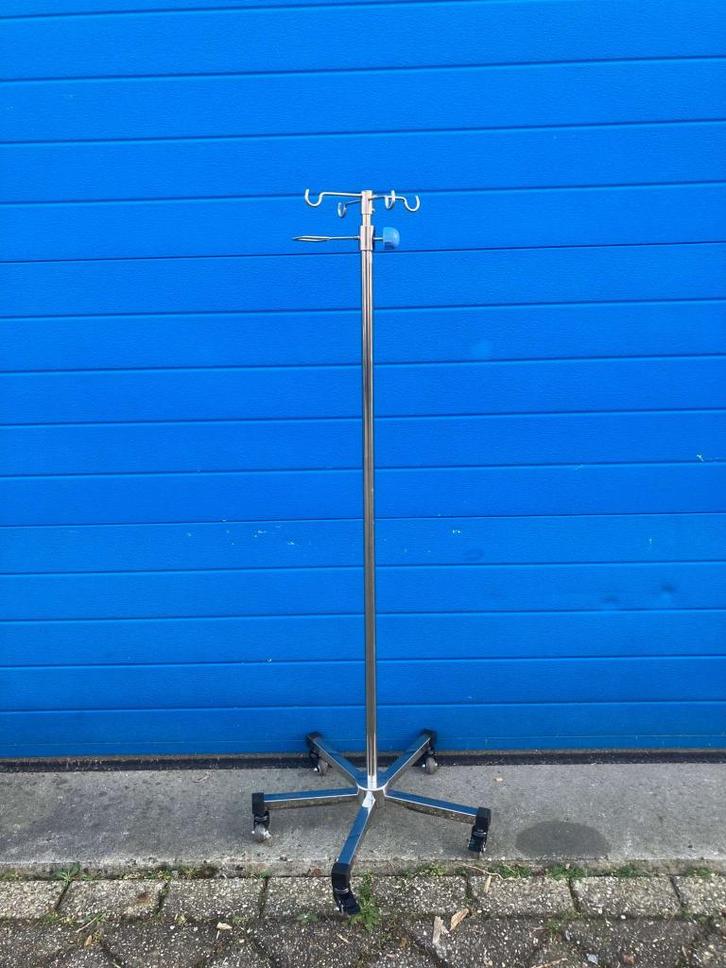 Verrijdbare infuuspaal RVS extra hoog met kroon (nieuw), Divers, Orthèses, Neuf, Enlèvement ou Envoi