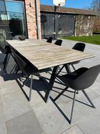 Tuintafel en 8 stoelen, Ophalen, Gebruikt, Aluminium, 8 zitplaatsen