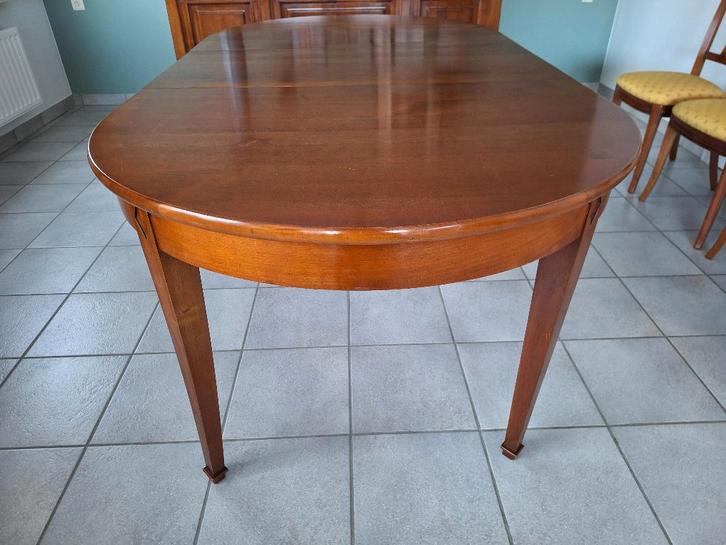 Table en merisier massif et 6 chaises, Maison & Meubles, Tables | Tables à manger, Utilisé, 100 à 150 cm, 150 à 200 cm, Cinq personnes ou plus