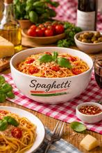 Bol Spaghetti Céramique Vintage Italien Années 90 – 26cm, Enlèvement ou Envoi, Céramique, Utilisé, Autres styles