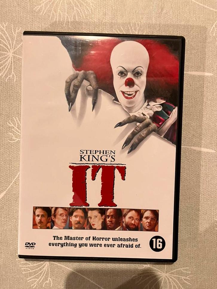 DVD Stephen King's It (199O), Cd's en Dvd's, Dvd's | Horror, Zo goed als nieuw, Monsters, Vanaf 12 jaar, Ophalen of Verzenden
