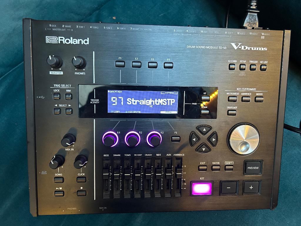 Roland TD-50X Module met V-Expressions Arsenal & Armory, Musique & Instruments, Batteries & Percussions, Utilisé, Roland, Électronique