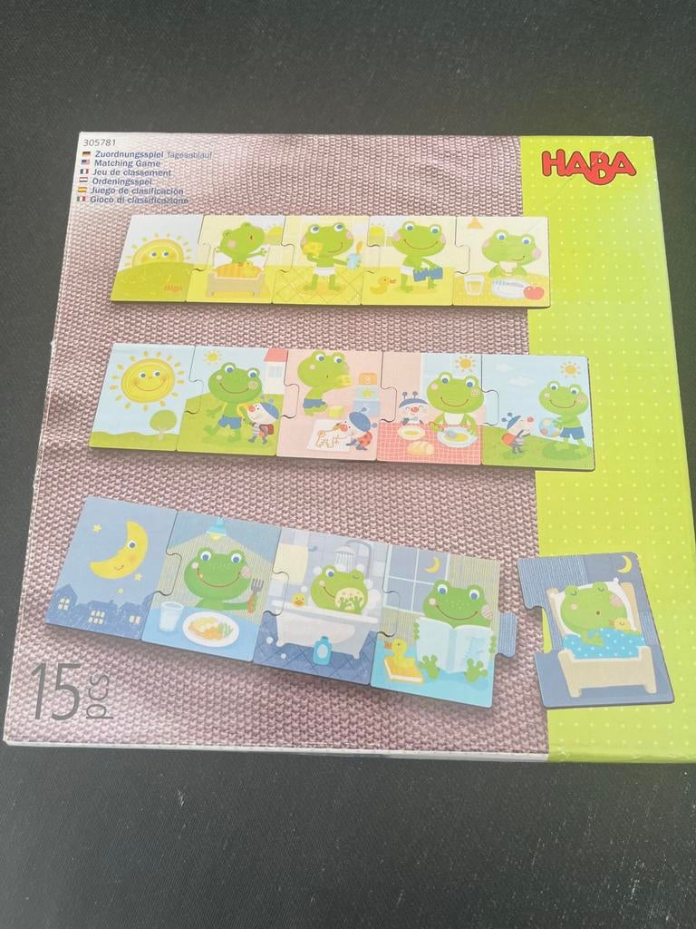 Haba puzzel hout 15 stukken nooit gebruikt, Ophalen of Verzenden, Zo goed als nieuw