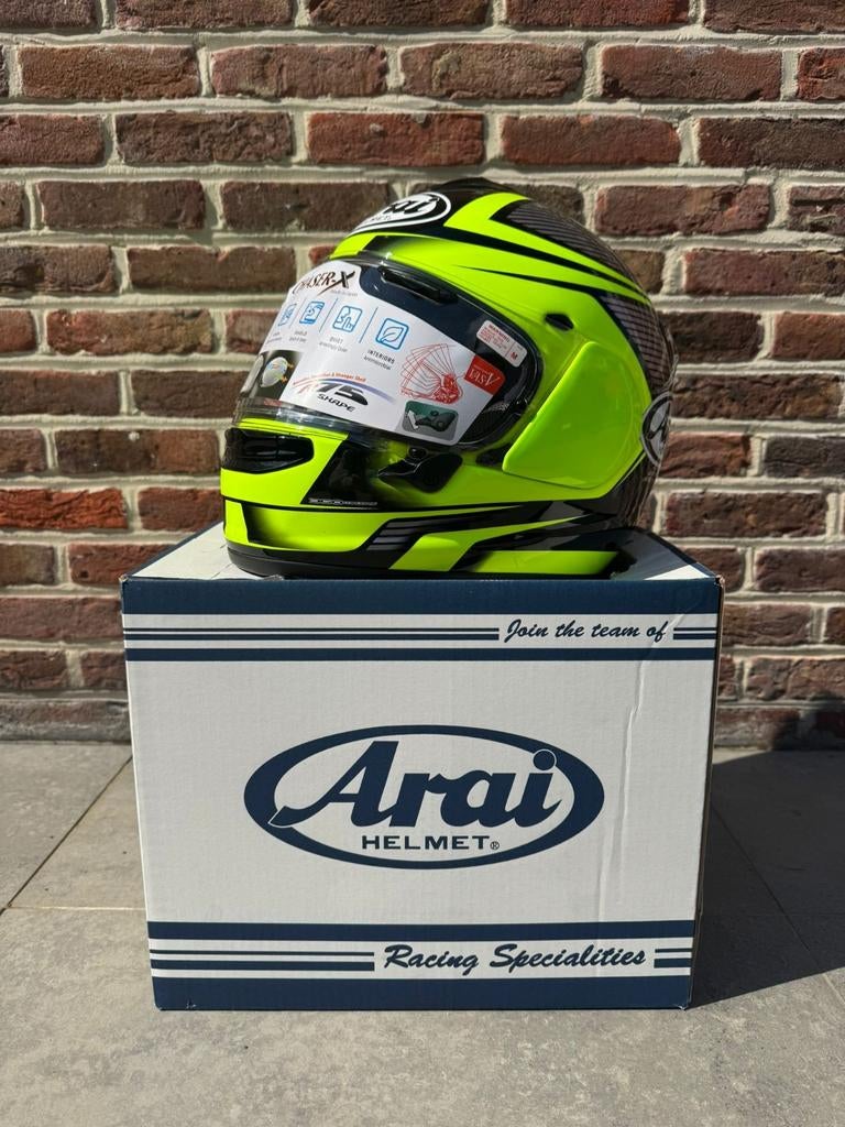 Arai Chaser -X Though Yellow maat M, Motoren, Kleding | Motorhelmen, Ophalen, M, Arai, Dames