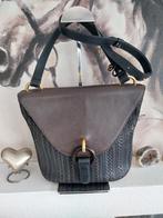 Delvaux Mimosa bruin/zwart, Ophalen of Verzenden, Zo goed als nieuw, Bruin, Handtas