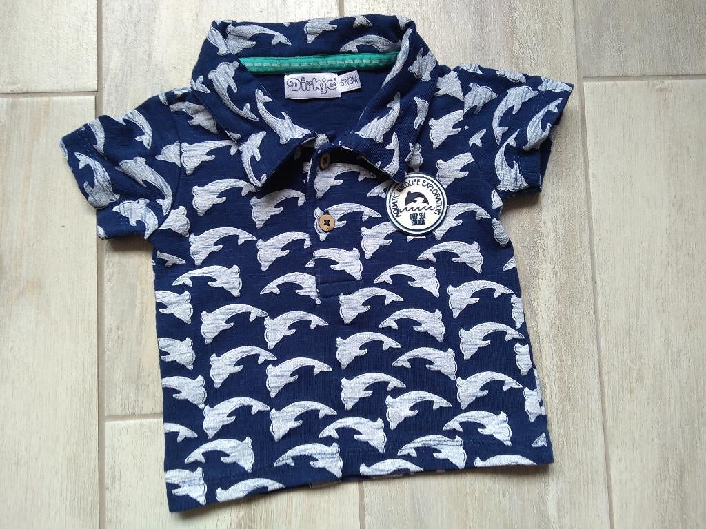 ★ M62 - Cool hemdje Dirkje, Kinderen en Baby's, Babykleding | Maat 62, Dirkje, Ophalen of Verzenden, Zo goed als nieuw, Overhemdje of Bloesje