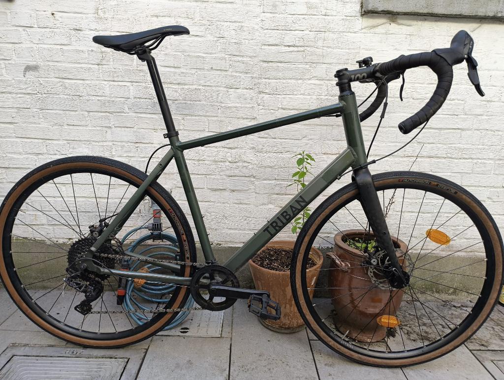 Grind Triban GRVL120 Gravel fiets, Autres marques, 10 à 15 vitesses, 57 à 61 cm, Enlèvement