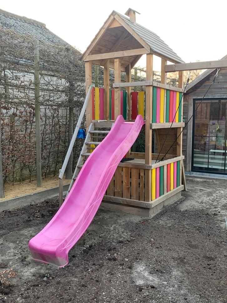 Speeltuig, Kinderen en Baby's, Speelgoed | Buiten | Speelhuisjes, Zo goed als nieuw, Hout, Ophalen