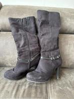 Knielaarzen dames, Ophalen, Hoge laarzen, Zwart, Gedragen