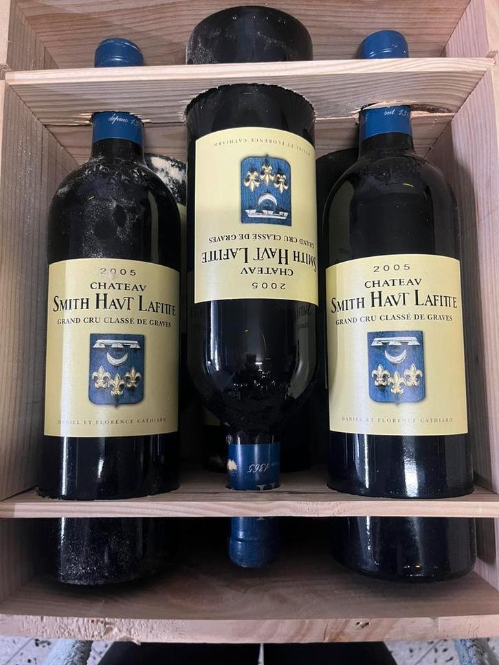 6 flessen Smith Havt Lafite 2005, Collections, Vins, Comme neuf, Vin rouge, Enlèvement