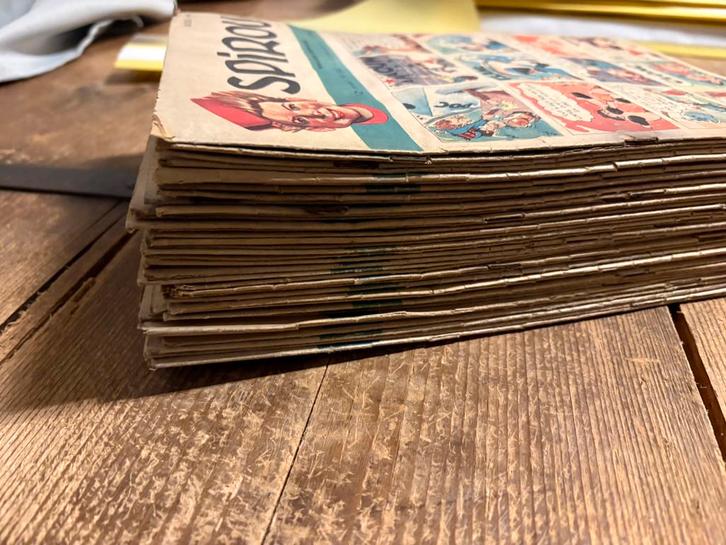 SPIROU WEEKLY 1949 - 1948 - 50 -51 in goede staat, Boeken, Stripverhalen, Gelezen, Meerdere stripboeken, Ophalen of Verzenden