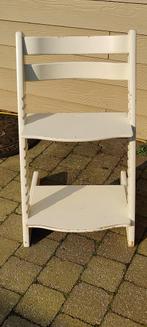 Stokke Tripp Trapp blanc d'occasion, Enlèvement, Utilisé, Chaise évolutive, Coulissant