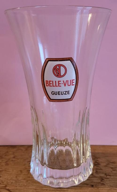 BELLE-VUE Gueuze glas 25 cl jaren 60-70 ZELDZAAM IN DE STAAT, Verzamelen, Glas en Drinkglazen, Zo goed als nieuw, Bierglas, Ophalen of Verzenden