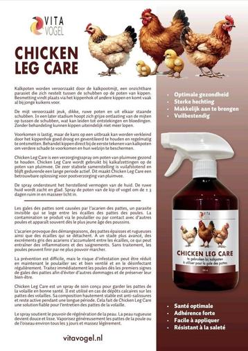 Chicken Leg Care 500ml - Vita Vogel - Oplossing Tegen Kalk.. beschikbaar voor biedingen