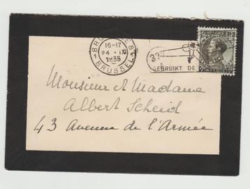 België 1935 Vlagstempel 'gebruik de luchtpost' - vliegtuig beschikbaar voor biedingen