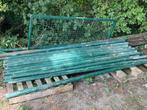 22 groene GIARDINO palen + 2 hoekpalen + tuinhek, Tuin en Terras, Ophalen, Gebruikt, 250 cm of meer, Palen