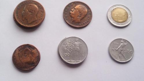 lot  n 2   anciennes  pièces  de  monnaie, Postzegels en Munten, Munten | Europa | Niet-Euromunten, Losse munt, Italië, Ophalen of Verzenden