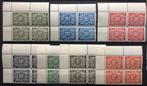 1945. Strafportzegels. TX49A/55A. MNH. Blok van 4., Postzegels en Munten, Ophalen of Verzenden, Orginele gom, Postfris, Postfris