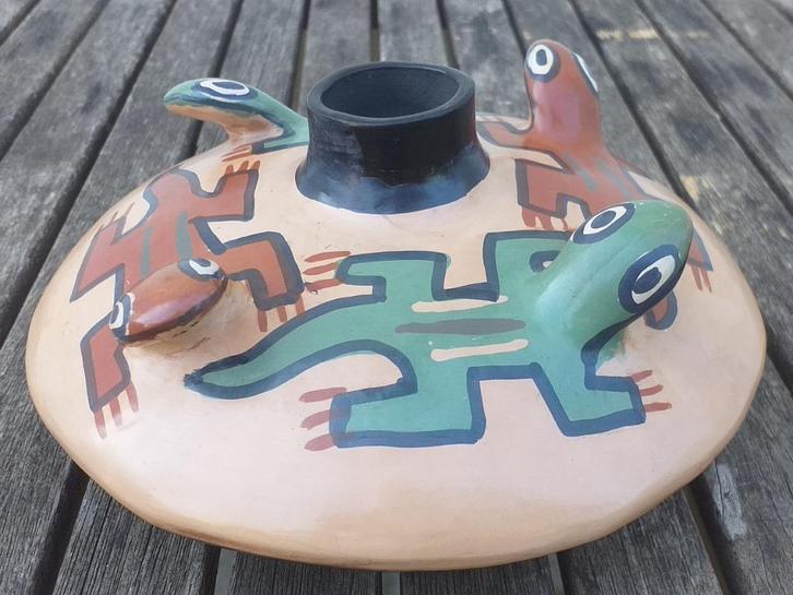 aardewerk geurhouder / wierookvat - Minka, Peru, Antiek en Kunst, Antiek | Keramiek en Aardewerk, Ophalen of Verzenden