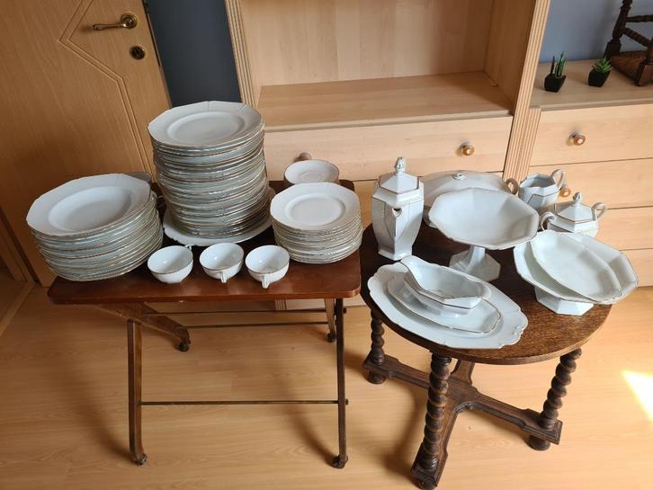 Uitgebreid Art‑Deco koffieservies Epiag – Tsjechoslowaaks vi, Antiek en Kunst, Antiek | Servies compleet, Ophalen