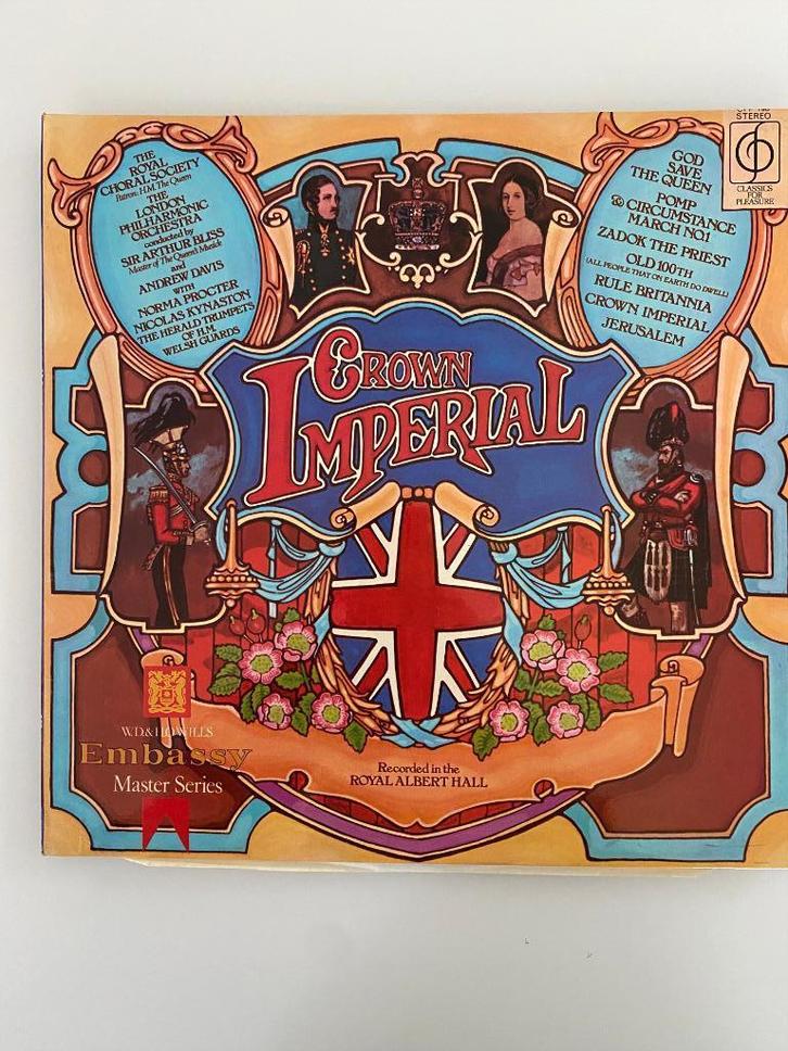 LP London Phil Orch / Royal Choral Society Crown Imperial, Cd's en Dvd's, Vinyl | Klassiek, Gebruikt, Barok, Orkest of Ballet