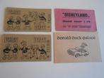 4 oude kermiskaartjes met punt Walt Disney, Ophalen of Verzenden