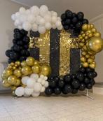 Backdrop panelen 12 goud - 12 zwart, Hobby en Vrije tijd, Feestartikelen, Ophalen, Zo goed als nieuw