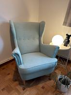 IKEA STRANDMON – stijlvolle oorfauteuil in lichtblauw, Enlèvement, Comme neuf, Tissus, Scandinavisch