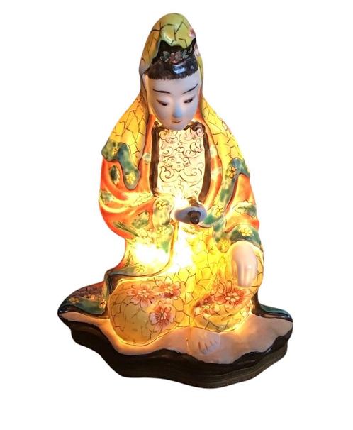 Lampe ancienne Porcelaine orientale Scène rare (hara-kiri), Antiek en Kunst, Antiek | Verlichting, Ophalen of Verzenden