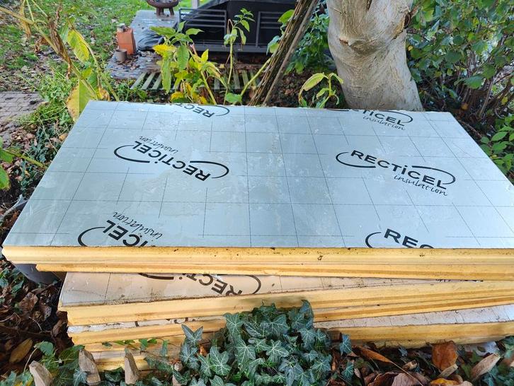 Isolatieplaten Recticel eurowall dikte 8,2 cm, Doe-het-zelf en Bouw, Isolatie en Afdichting, Zo goed als nieuw, Ophalen