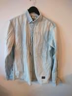 Lichtblauw met wit jeanshemd - maat XL - Shine Original, Kleding | Heren, Ophalen, Zo goed als nieuw, Wit