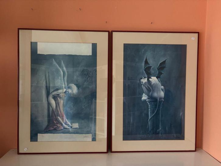Jan Bosschaert en Saint Amour, Antiek en Kunst, Kunst | Litho's en Zeefdrukken, Ophalen