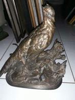 bronze faisan à La Belette signe jules moigniez, Antiek en Kunst, Ophalen of Verzenden, Brons