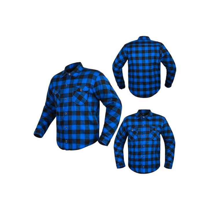 Nieuw zwart-wit motorshirt van flanellen en kevlar, Motoren, Kleding | Motorkleding, Jas | textiel, Dames, Heren, Kinderen, Nieuw met kaartje